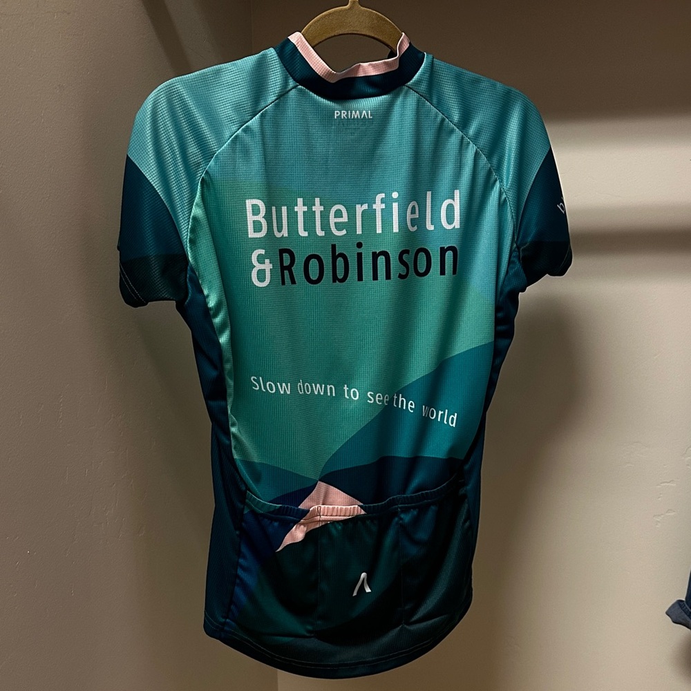 Women's Cycling Jersey - Teal and Pink - Picture 3 of 3